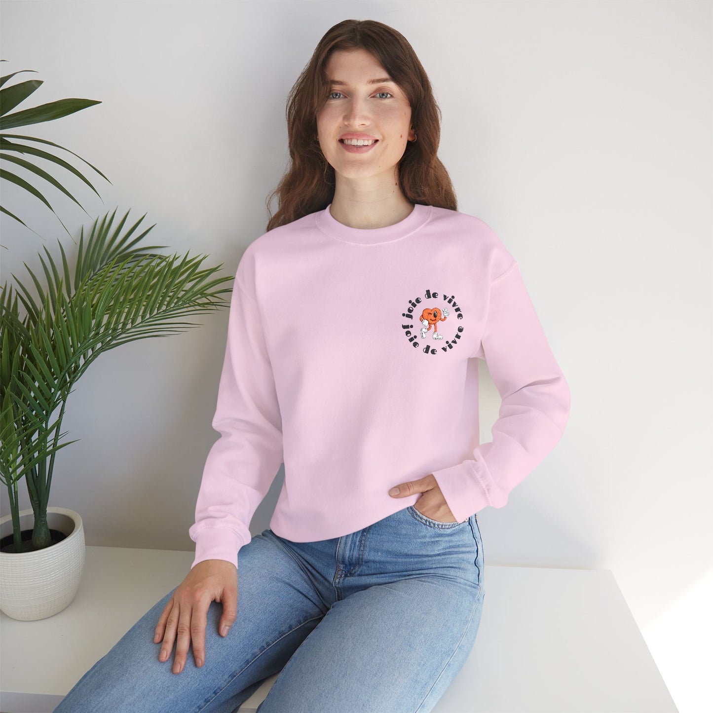 Heart Joie de Vivre | Joy of Living Crewneck Sweatshirt