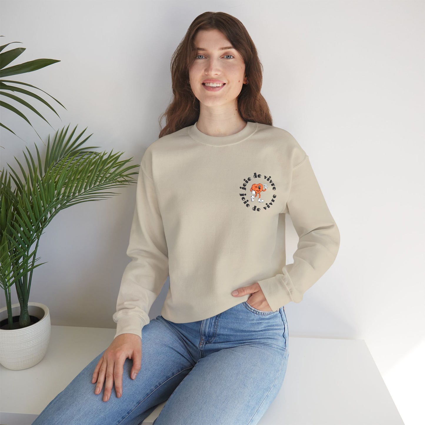 Heart Joie de Vivre | Joy of Living Crewneck Sweatshirt