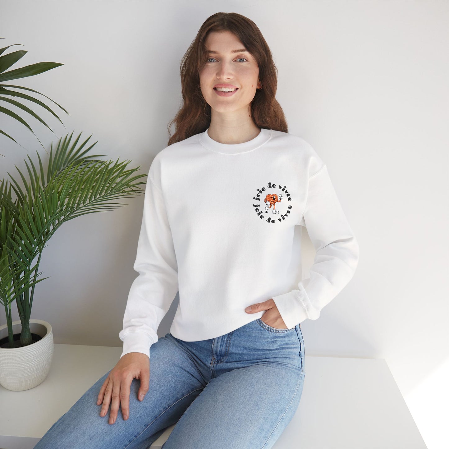 Heart Joie de Vivre | Joy of Living Crewneck Sweatshirt
