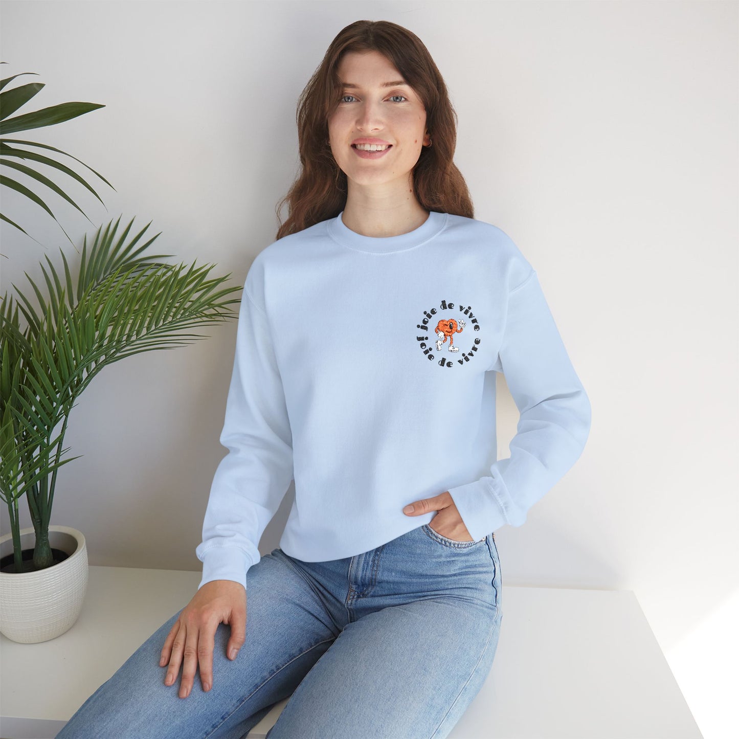 Heart Joie de Vivre | Joy of Living Crewneck Sweatshirt