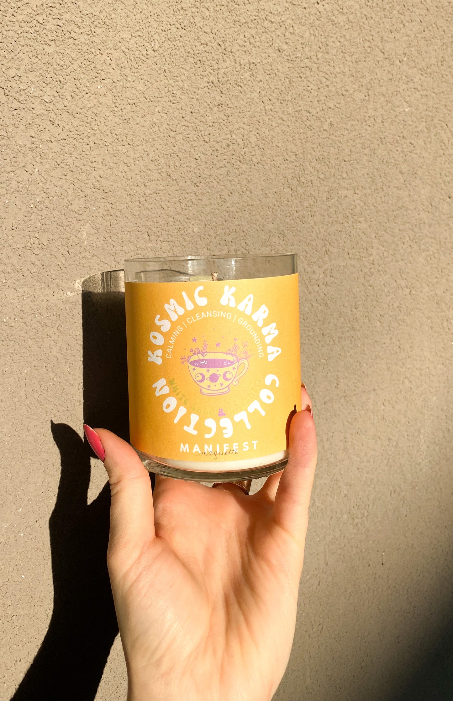 Kosmic Karma | White Sage & Lavender Clean Scent | 10 oz. Candle