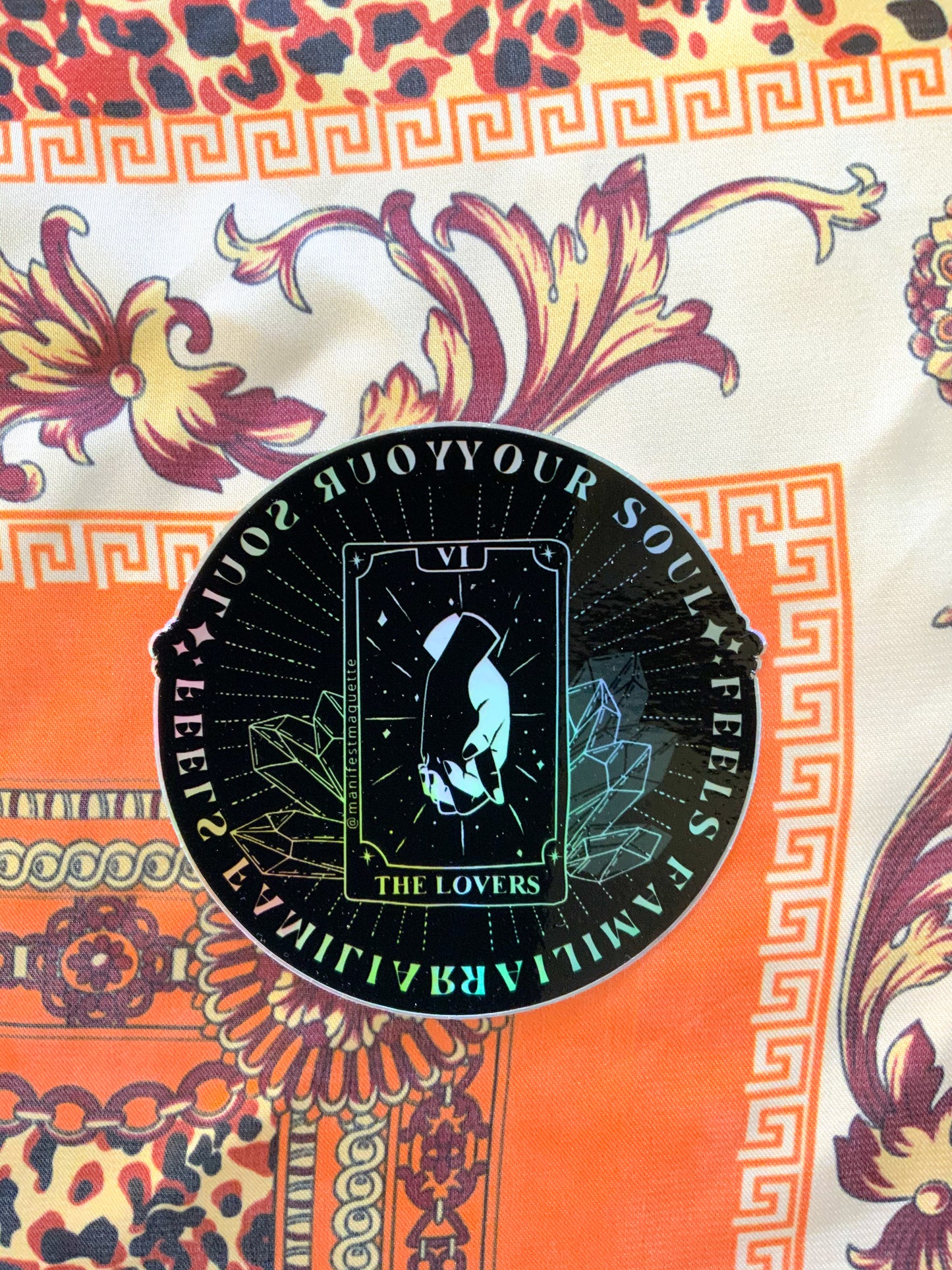 Your Soul Feels Familiar | Holographic Sticker